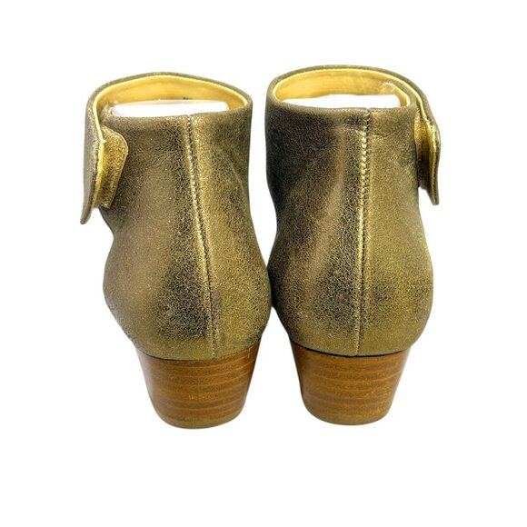 Paul Green Tripoli Metallic Suede Ankle Wrap Sandals - Picture 7 of 13